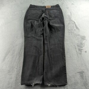 Vintage 90s Levis Jeans 36 (Fits 34x30)‎ Black Faded Relaxed Orange Tab Canada